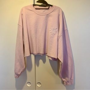 Ariana Grande Crop Crewneck Sweatshirt Break up with your gf